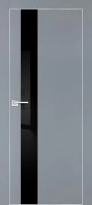 Межкомнатная дверь PX-10  AL кромка с 4-х ст. Серый матовый