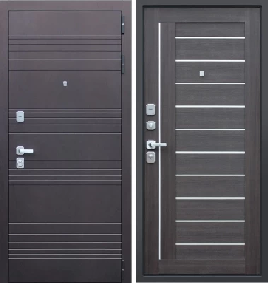 Дверь Дуэт орех рифленый