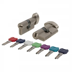 Цилиндровый механизм MaxPro7002Knob70mm(30+10+30) SN никель 7key с вертушкой