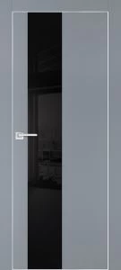 Межкомнатная дверь PX-6  AL кромка с 4-х ст. Серый матовый
