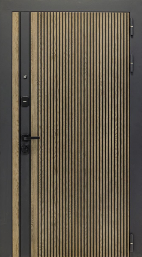 Входная дверь ДвериПРО Rosna Алиса (16мм, ПВХ ясень белый, зеркало) DPRO196450 внешняя сторона