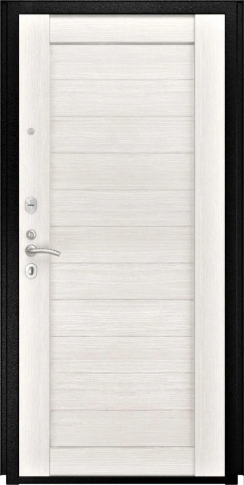 Входная дверь ДвериПРО Модель L-49 СБ-3 листв. бел. (21 беленый дуб) DPRO195720 внутренняя сторона