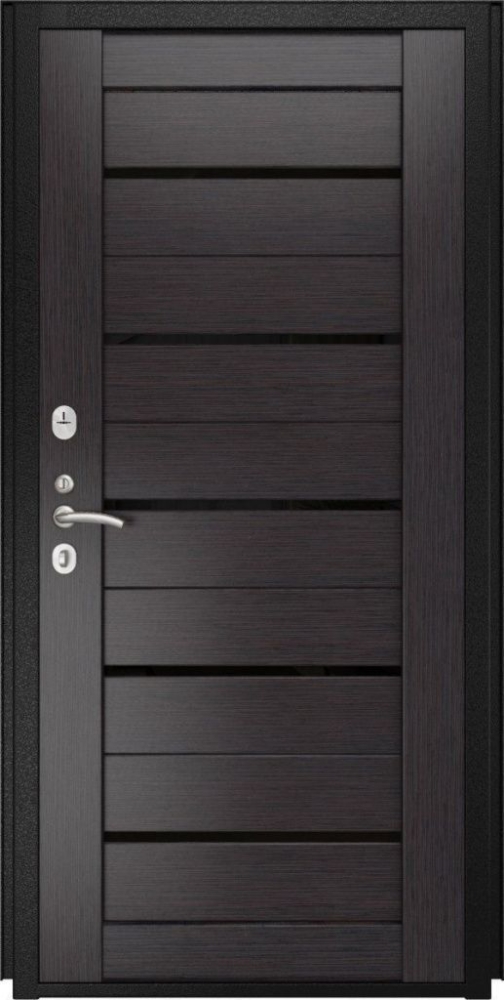 Входная дверь ДвериПРО Квадро СБ-1 (лак.черное, 16мм, венге) DPRO195830 внутренняя сторона