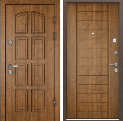 Дверь Цербер 12-1 Термо ВиноритPro+Golden Oak Сменная панель